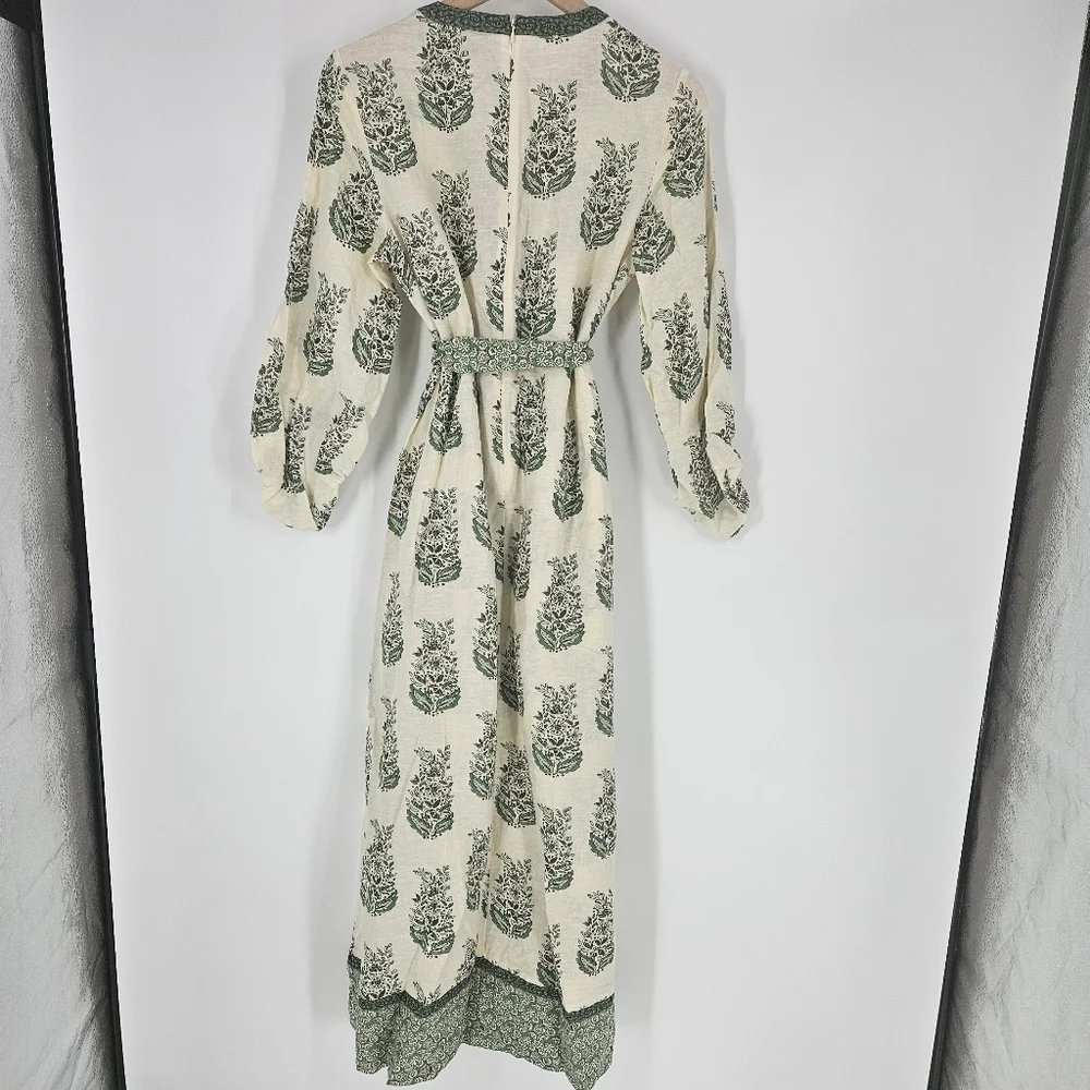 Tuckernuck Jade Terrace Cotton Linen Blend Rollins Maxi Dress - Picture 10 of 16